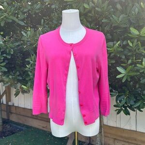 Lilly Pulitzer Shrug Hot Pink Sweater
